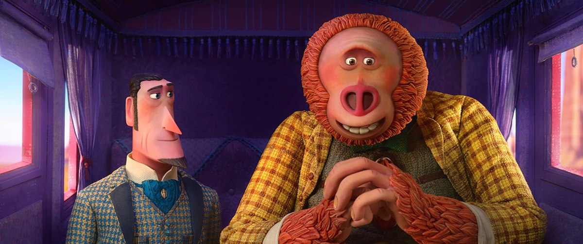 Zach Galifianakis and Hugh Jackman in Missing Link (2019)