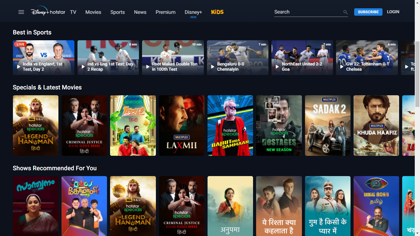 Stream Hotstar Shows and Movies in the US